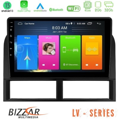 Bizzar LV Series Jeep Grand Cherokee 1999-2004 4Core Android 13 2+32GB Navigation Multimedia Tablet 9