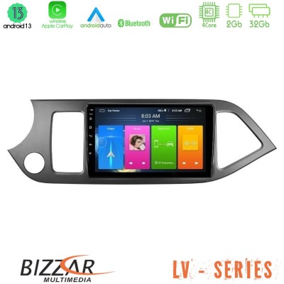 Bizzar LV Series Kia Picanto 4Core Android 13 2+32GB Navigation Multimedia Tablet 9