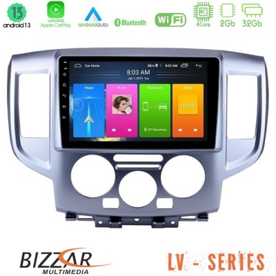 Bizzar LV Series Nissan NV200 4Core Android 13 2+32GB Navigation Multimedia Tablet 9