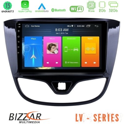 Bizzar LV Series Opel Karl 2017-2019 4Core Android 13 2+32GB Navigation Multimedia Tablet 9
