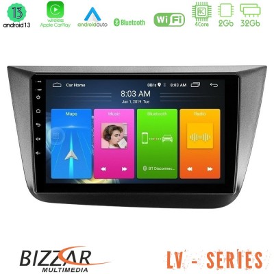Bizzar LV Series Seat Altea 2004-2015 4Core Android 13 2+32GB Navigation Multimedia Tablet 9