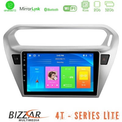 Bizzar 4T Series Citroën C-Elysée / Peugeot 301 4Core Android12 2+32GB Navigation Multimedia Tablet 9