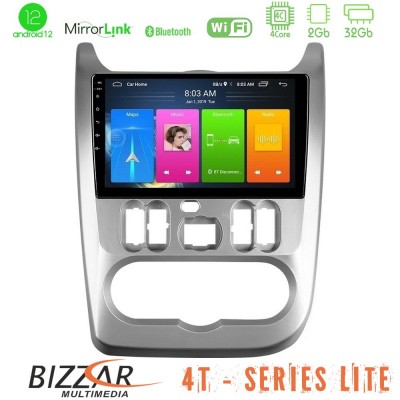 Bizzar 4T Series Dacia Duster/Sandero/Logan 4Core Android12 2+32GB Navigation Multimedia Tablet 9