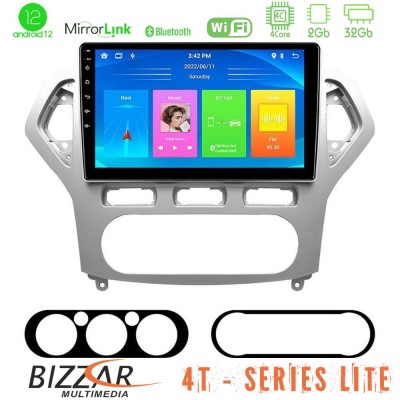 Bizzar 4T Series Ford Mondeo 2007-2010 AUTO A/C 4Core Android12 2+32GB Navigation Multimedia Tablet 9