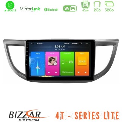 Bizzar 4T Series Honda CRV 2012-2017 4Core Android12 2+32GB Navigation Multimedia Tablet 9