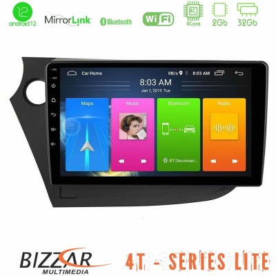 Bizzar 4T Series Honda Insight 2009-2015 4core Android12 2+32GB Navigation Multimedia Tablet 9
