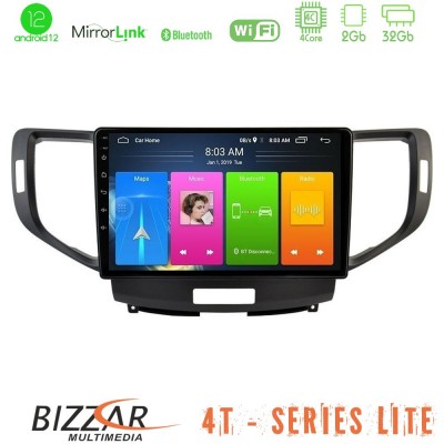 Bizzar 4T Series Honda Accord 2008-2015 4Core Android12 2+32GB Navigation Multimedia Tablet 9