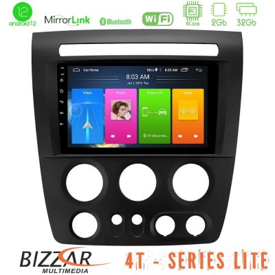 Bizzar 4T Series Hummer H3 2005-2009 4Core Android12 2+32GB Navigation Multimedia Tablet 9
