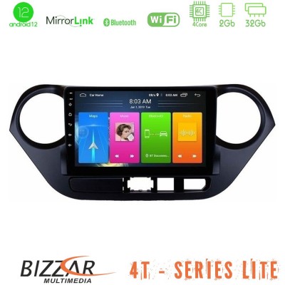 Bizzar 4T Series Hyundai i10 2014-2020 4Core Android12 2+32GB Navigation Multimedia Tablet 9
