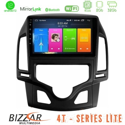 Bizzar 4T Series Hyundai i30 2007-2012 Auto A/C 4Core Android12 2+32GB Navigation Multimedia Tablet 9