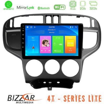 Bizzar 4T Series Hyundai Matrix 2001-2010 4Core Android12 2+32GB Navigation Multimedia Tablet 9