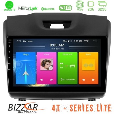 Bizzar 4T Series Isuzu D-MAX 2012-2019 4Core Android12 2+32GB Navigation Multimedia Tablet 9