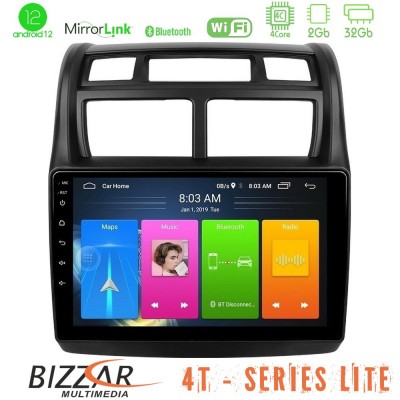 Bizzar 4T Series Kia Sportage 2008-2011 4Core Android12 2+32GB Navigation Multimedia Tablet 9