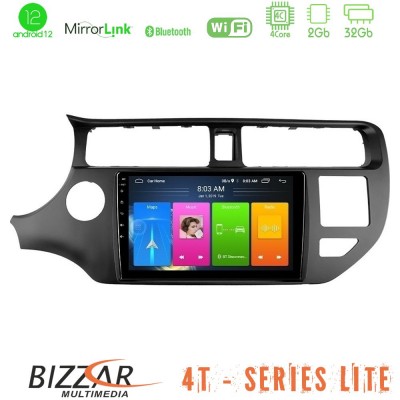 Bizzar 4T Series Kia Rio 2011-2015 4Core Android12 2+32GB Navigation Multimedia Tablet 9