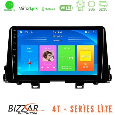 Bizzar 4T Series Kia Picanto 2017-2021 4Core Android12 2+32GB Navigation Multimedia Tablet 9