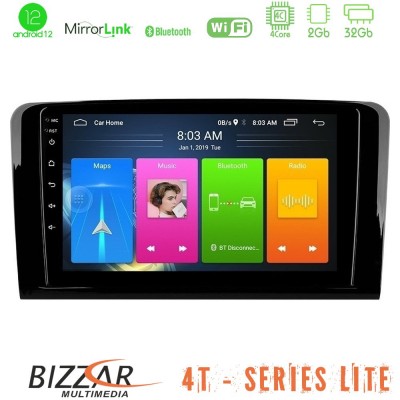 Bizzar 4T Series Mercedes ML/GL Class 4Core Android12 2+32GB Navigation Multimedia Tablet 9