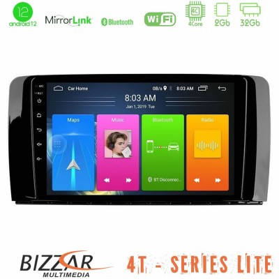 Bizzar 4T Series Mercedes R Class 4Core Android12 2+32GB Navigation Multimedia Tablet 9