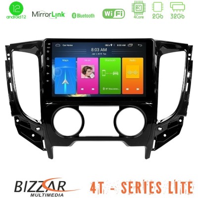 Bizzar 4T Series Mitsubishi L200 2016-> & Fiat Fullback (Manual A/C) 4Core Android12 2+32GB Navigation Multimedia Tablet 9