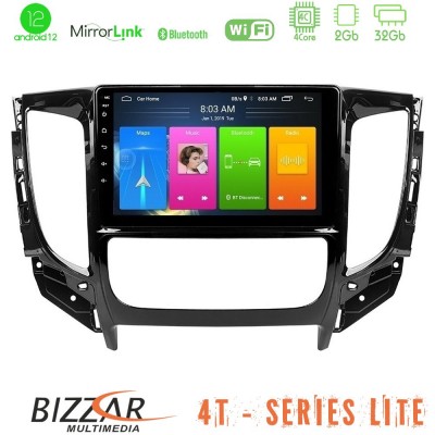 Bizzar 4T Series Mitsubishi L200 2016-> & Fiat Fullback (Auto A/C) 4Core Android12 2+32GB Navigation Multimedia Tablet 9