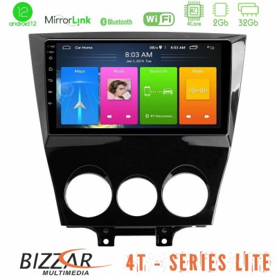 Bizzar 4T Series Mazda RX8 2008-2012 4Core Android12 2+32GB Navigation Multimedia Tablet 9