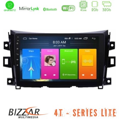 Bizzar 4T Series Nissan Navara NP300 4Core Android12 2+32GB Navigation Multimedia Tablet 9