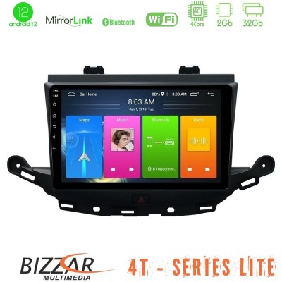 Bizzar 4T Series Opel Astra K 2015-2019 4Core Android12 2+32GB Navigation Multimedia Tablet 9