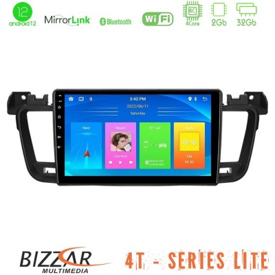 Bizzar 4T Series Peugeot 508 2010-2018 4Core Android12 2+32GB Navigation Multimedia Tablet 9