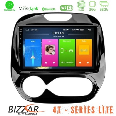Bizzar 4T Series Renault Captur 2013-2019 (Auto AC) 4Core Android12 2+32GB Navigation Multimedia Tablet 9