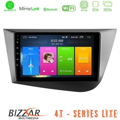Bizzar 4T Series Seat Leon 4Core Android12 2+32GB Navigation Multimedia Tablet 9