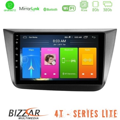 Bizzar 4T Series Seat Altea 2004-2015 4Core Android12 2+32GB Navigation Multimedia Tablet 9