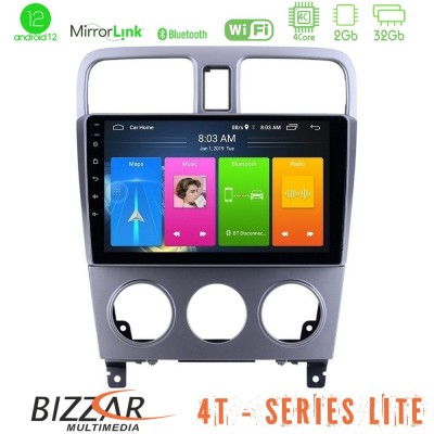 Bizzar 4T Series Subaru Forester 2003-2007 4Core Android12 2+32GB Navigation Multimedia Tablet 9