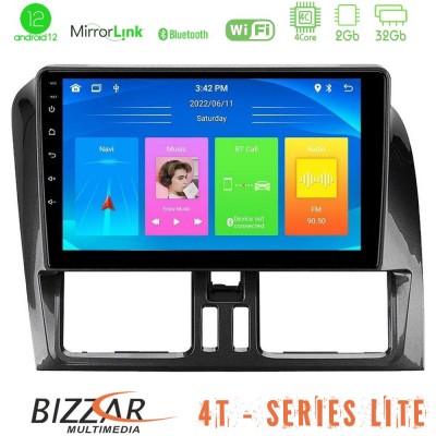 Bizzar 4T Series Volvo XC60 2009-2012 4Core Android12 2+32GB Navigation Multimedia Tablet 9