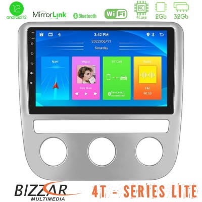 Bizzar 4T Series VW Scirocco 2008-2014 4Core Android12 2+32GB Navigation Multimedia Tablet 9