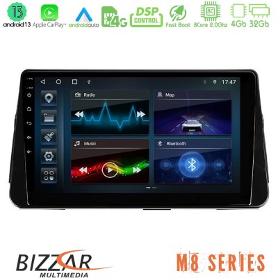 Bizzar M8 Series Nissan Micra K14 8core Android13 4+32GB Navigation Multimedia Tablet 10