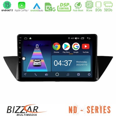Bizzar ND Series 8Core Android13 2+32GB BMW Χ1 E84 Navigation Multimedia Tablet 10