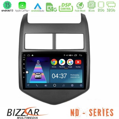 Bizzar ND Series 8Core Android13 2+32GB Chevrolet Aveo 2011-2017 Navigation Multimedia Tablet 9