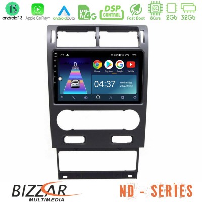 Bizzar ND Series 8Core Android13 2+32GB Ford Mondeo 2004-2007 Navigation Multimedia Tablet 9