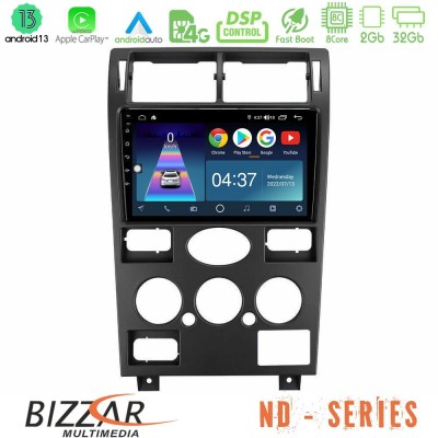 Bizzar ND Series 8Core Android13 2+32GB Ford Mondeo 2001-2004 Navigation Multimedia Tablet 9