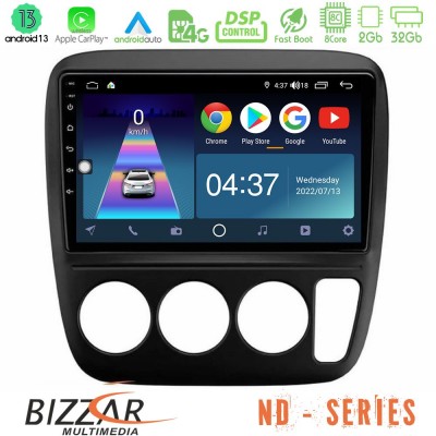 Bizzar ND Series 8Core Android13 2+32GB Honda CRV 1997-2001 Navigation Multimedia Tablet 9