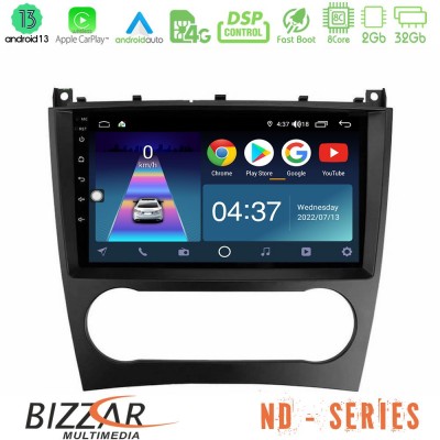 Bizzar ND Series 8Core Android13 2+32GB Mercedes W203 Facelift Navigation Multimedia Tablet 9