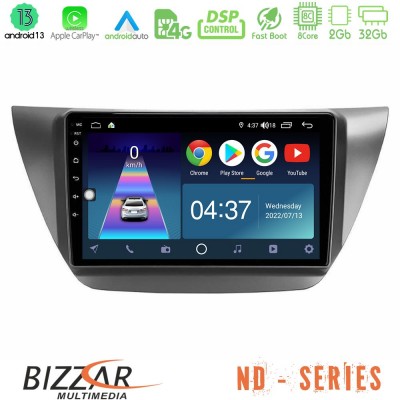 Bizzar ND Series 8Core Android13 2+32GB Mitsubishi Lancer 2004 – 2008 Navigation Multimedia Tablet 9
