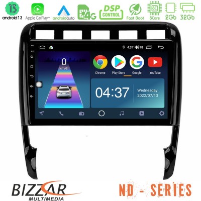 Bizzar ND Series 8Core Android13 2+32GB Porsche Cayenne 2003-2010 Navigation Multimedia Tablet 9