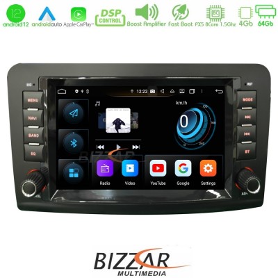 Bizzar OEM Mercedes ML/GL Class (W164) 8core Android12 4+64GB Navigation Multimedia Deckless 8