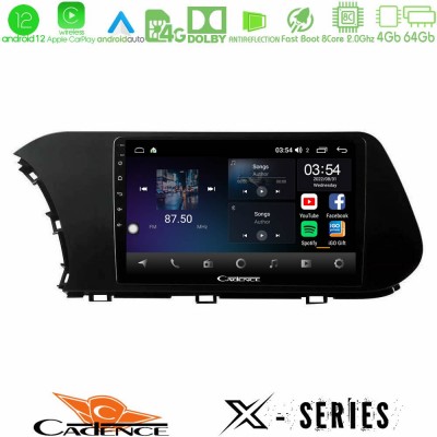 Cadence X Series Hyundai i20 2021-2024 8core Android12 4+64GB Navigation Multimedia Tablet 9