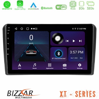 Bizzar XT Series Audi A3 8P 4Core Android12 2+32GB Navigation Multimedia Tablet 9