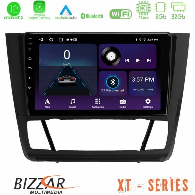 Bizzar XT Series BMW 1Series E81/E82/E87/E88 (AUTO A/C) 4Core Android12 2+32GB Navigation Multimedia Tablet 9