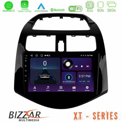 Bizzar XT Series Chevrolet Spark 2009-2015 4Core Android12 2+32GB Navigation Multimedia Tablet 9