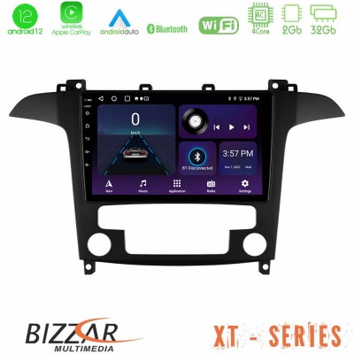 Bizzar XT Series Ford S-Max 2006-2012 4Core Android12 2+32GB Navigation Multimedia Tablet 9