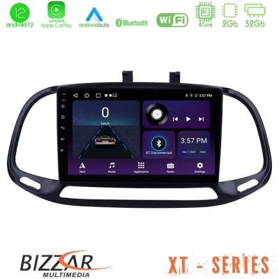 Bizzar XT Series Fiat Doblo 2015-2022 4Core Android12 2+32GB Navigation Multimedia Tablet 9