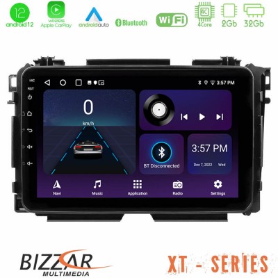 Bizzar XT Series Honda HR-V 4Core Android12 2+32GB Navigation Multimedia Tablet 9
